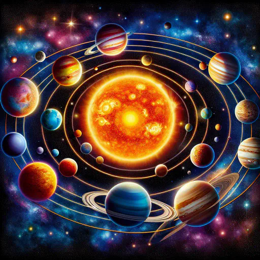 Illustration for Center of Solar System