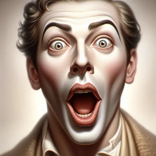 Illustration for Exaggerated Emotions