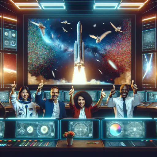 Illustration for Space Launch Origin