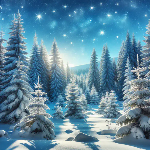 Illustration for Evergreen Trees