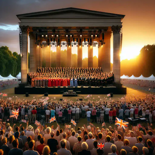 Illustration for Patriotic Song
