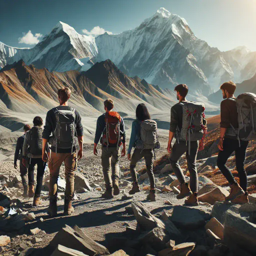 Illustration for Hiking Terrain