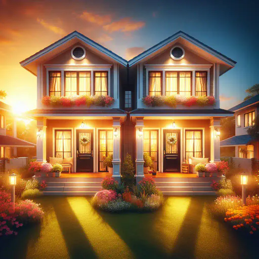 Illustration for Two separate homes