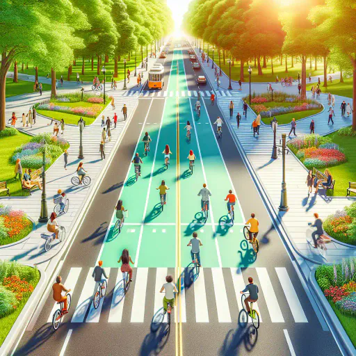 Illustration for Pedestrian Area