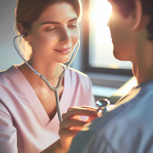 Illustration for Using Stethoscope