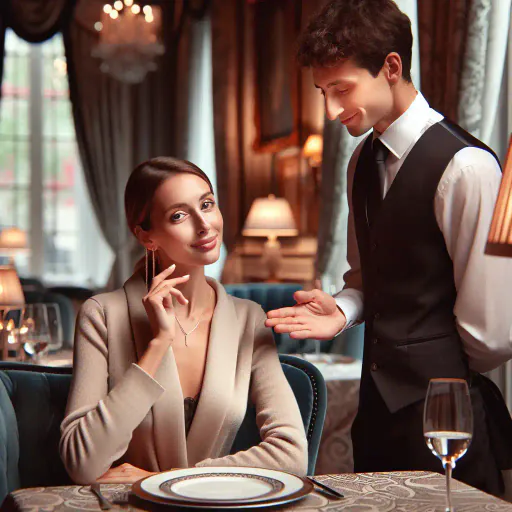Illustration for Waiter Etiquette