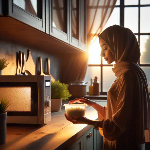 Illustration for Microwaveable material