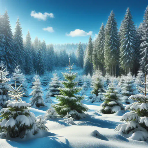 Illustration for Evergreen Nature