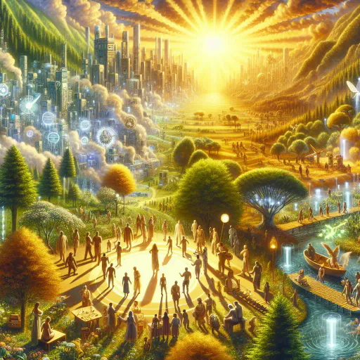 Illustration for Futuristic Idealism