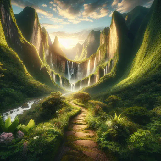 Illustration for Natural Scenery