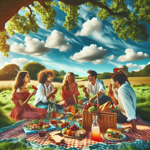 Illustration for Enjoying Nature