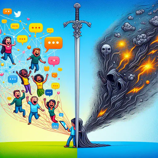 Illustration for Positive and Negative