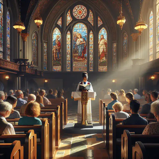 Illustration for Religious Service